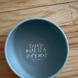 Baby Happy Meal Blue silicone w suction cup bottom Bowl